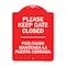 Signmission Please Keep Gate Closed Por Favor Mantenga La Puerta Cerrada Alum Sign, 24" x 18", RW-1824-9790 A-DES-RW-1824-9790 - alternate 1
